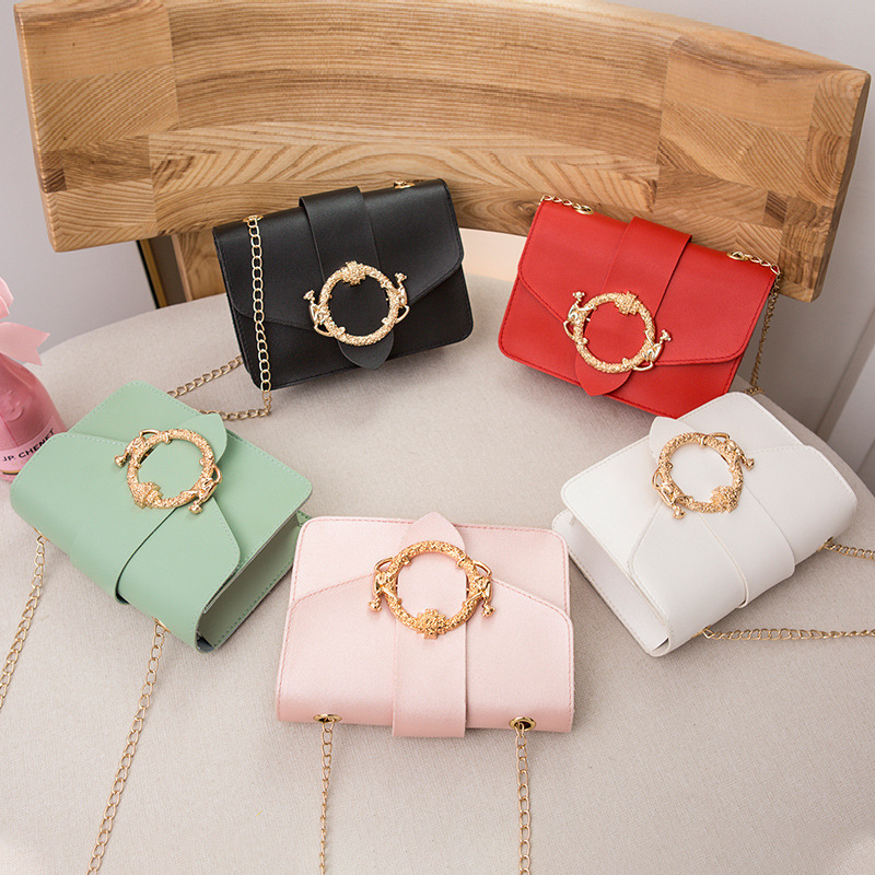 MZ Women's Mini Square Crossbody Bag with Chain Strap
