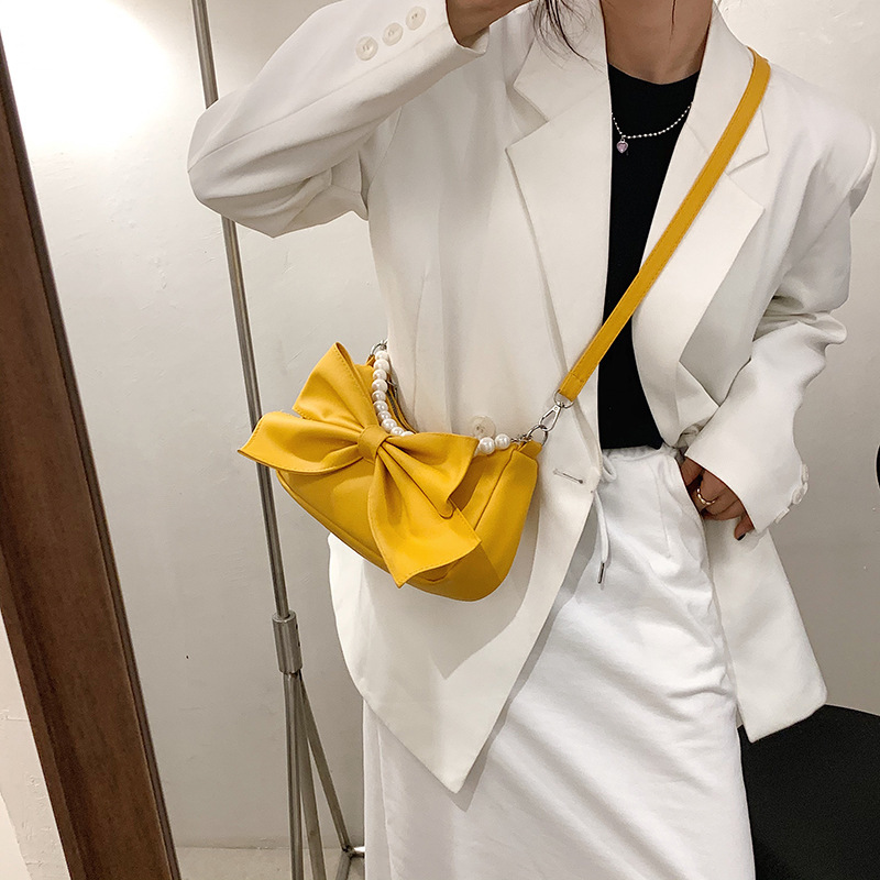 Bow Women's Shoulder Bag Crossbody Phone Bag Korean Style Summer 2022 New - Image 3