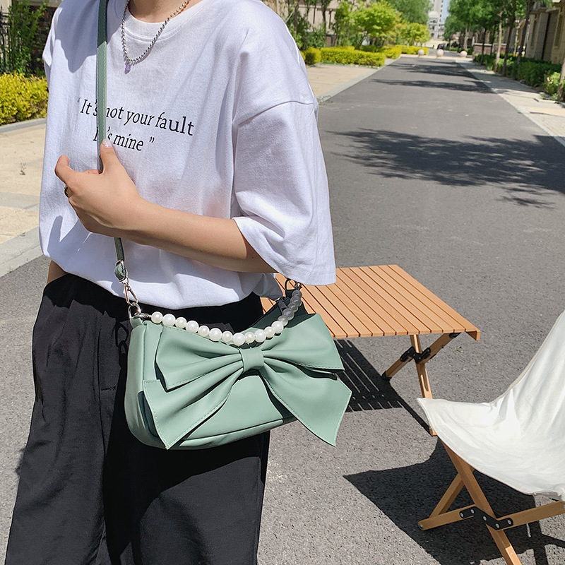 Bow Women's Shoulder Bag Crossbody Phone Bag Korean Style Summer 2022 New - Image 2
