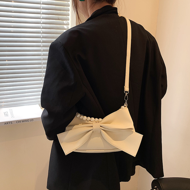 Bow Women's Shoulder Bag Crossbody Phone Bag Korean Style Summer 2022 New