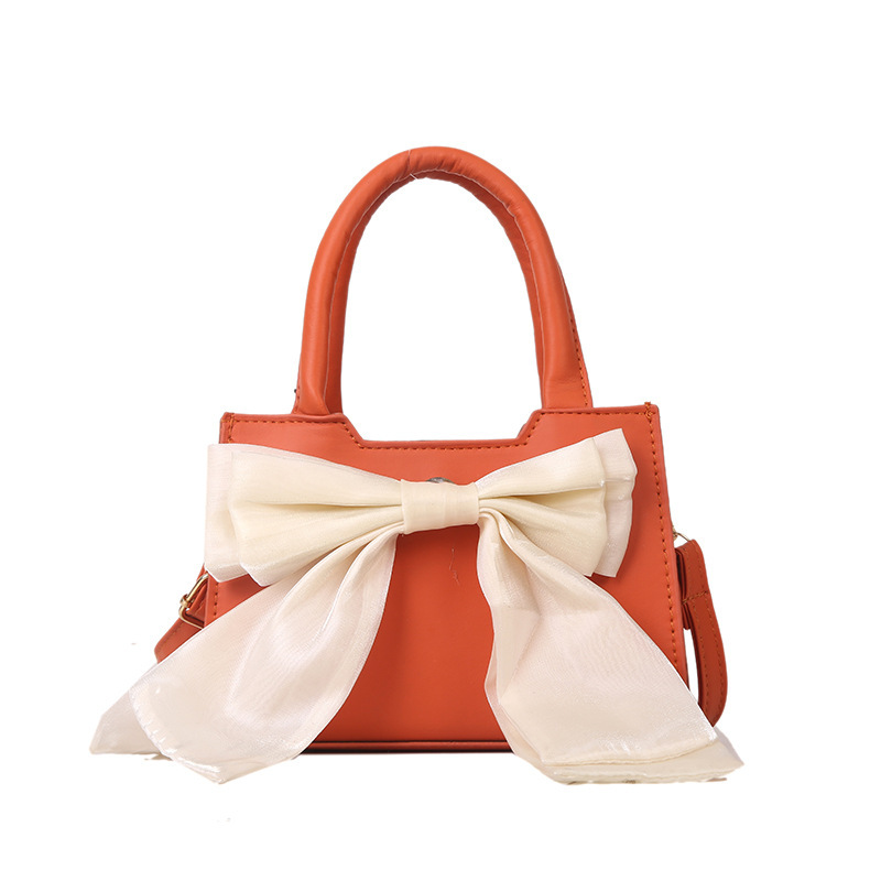 Cute Bow Top Handle Mini Bag Women 2022 New Versatile Crossbody - Image 5