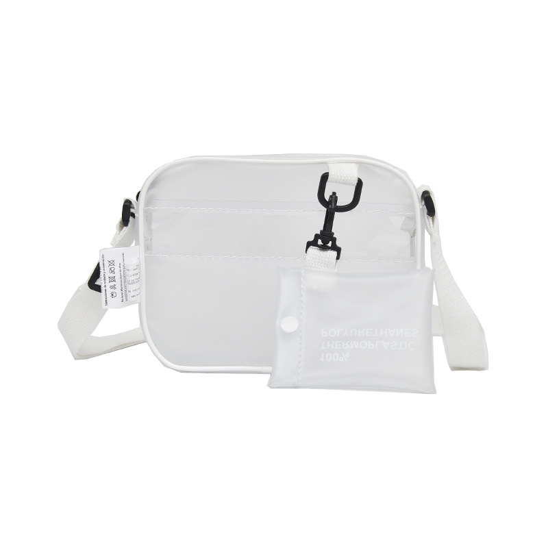 2022 Summer New Crossbody Transparent Small Bag PVC Jelly Bag Minimalist One Shoulder Women Bag - Image 5