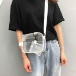 2022 Summer New Crossbody Transparent Small Bag PVC Jelly Bag Minimalist One Shoulder Women Bag