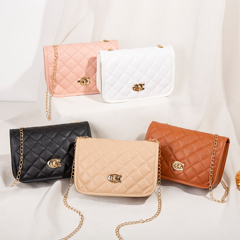 MZ Women's Embroidered Crossbody Bag - Small Square Shoulder Bag