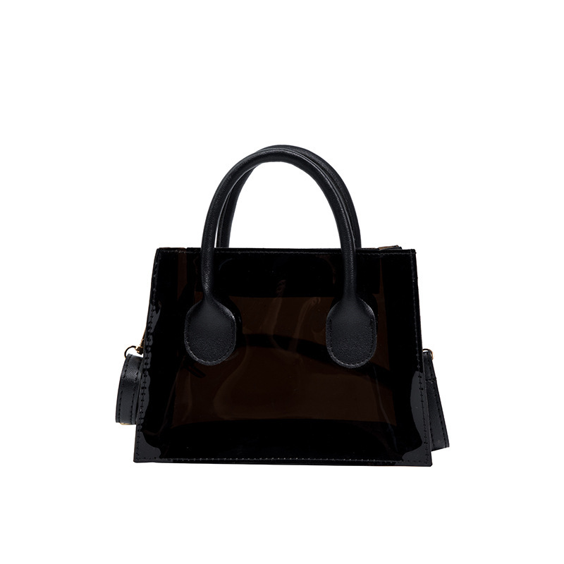MZ Women's Transparent Jelly Handbag Set 2022 Trendy Small Crossbody Shoulder Bag - Image 5