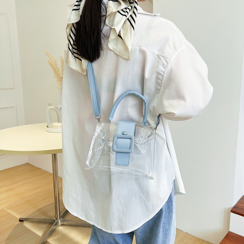 Jelly Handbag Women 2022 Summer New Trend Transparent Shoulder Bag Minimalist Crossbody Niche Women Bag - Image 4