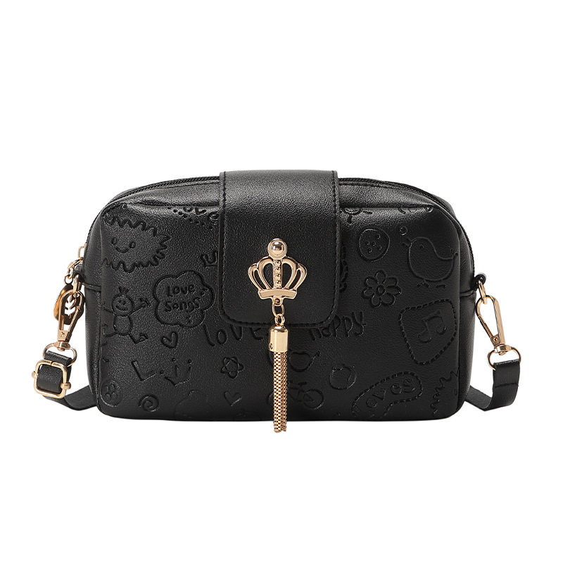 MZ Women's Geometric Print Camera Bag Crossbody Shoulder Bag - Image 5
