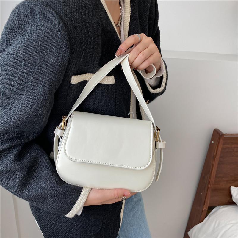 Minimalist Casual Small Square Bag Women 2022 New Solid Color Stylish Retro Crossbody Shoulder Underarm Bag - Image 4