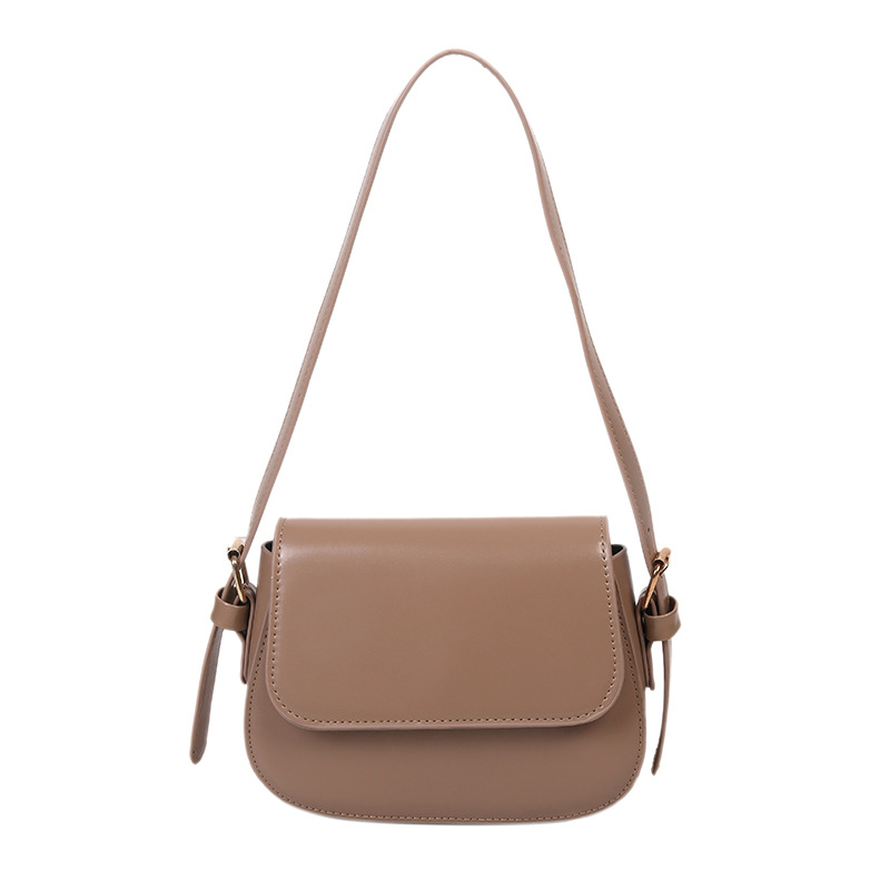 Minimalist Casual Small Square Bag Women 2022 New Solid Color Stylish Retro Crossbody Shoulder Underarm Bag - Image 5