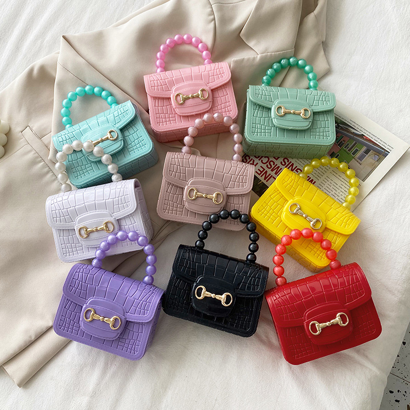 Jelly Candy Color Women's Shoulder Crossbody Chain Bag