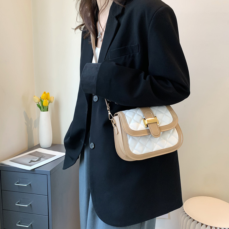 Small Saddle Crossbody Bag for Women 2022 New Korean Style PU Magnetic Closure - Image 3
