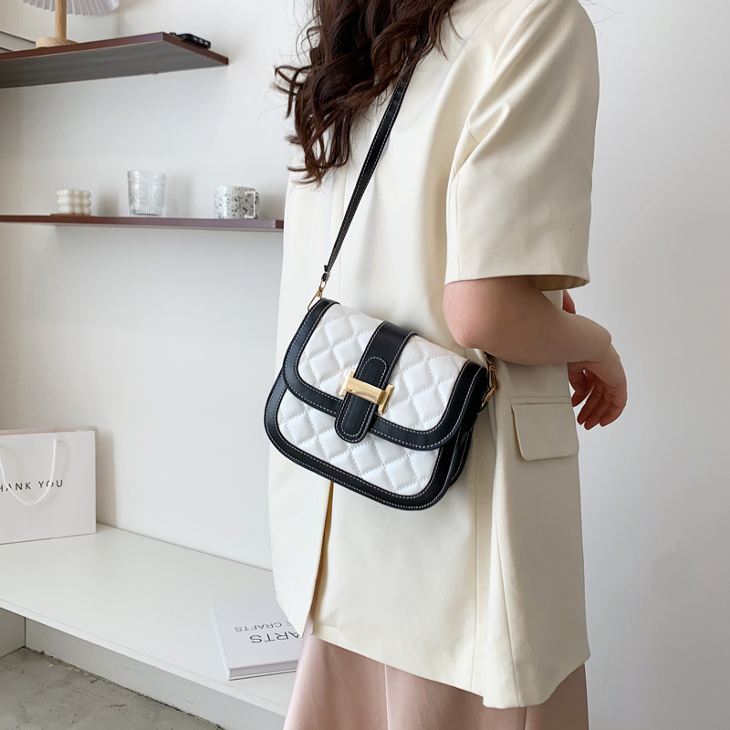 Small Saddle Crossbody Bag for Women 2022 New Korean Style PU Magnetic Closure - Image 2