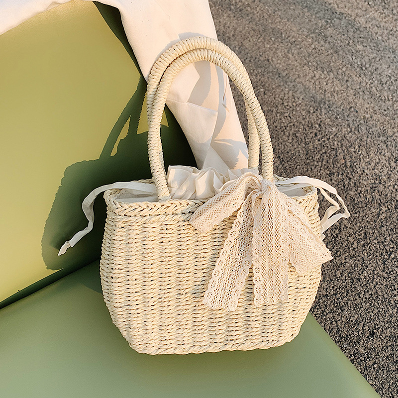 Women's Woven Straw Handbag Summer Trendy Crossbody Beach Bag - Image 2