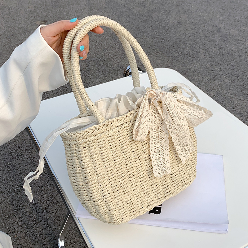 Women's Woven Straw Handbag Summer Trendy Crossbody Beach Bag - Image 4