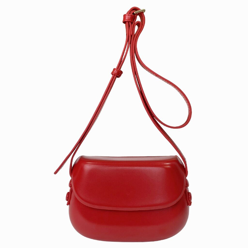 2023 Summer Korean Retro Ins Red Saddle Bag Crossbody Mini Bag for Women Versatile Minimalist Phone Bag - Image 5