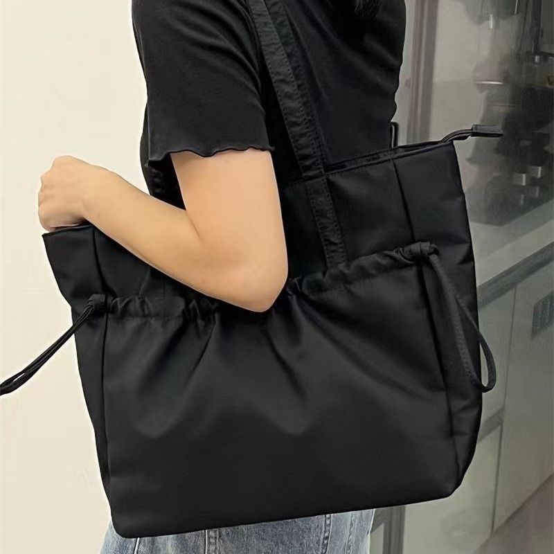 Canvas Tote Bag for Women Simple 2023 New Waterproof Large Capacity Commute Handbag Shoulder Bag - Image 2