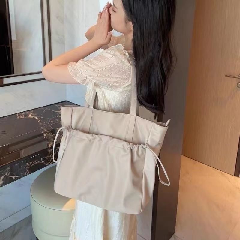 Canvas Tote Bag for Women Simple 2023 New Waterproof Large Capacity Commute Handbag Shoulder Bag - Image 4